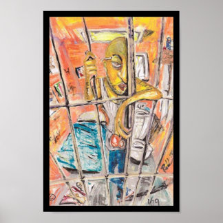 Eenvoudig oog-Poster Poster