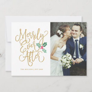 Eenvoudig ooit na huwelijksfeestdag Foto Feestdagenkaart