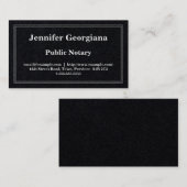 Eenvoudig openbaar notaris Visitekaartje (Voorkant / Achterkant)