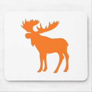 Eenvoudig oranje eland symbool muismat