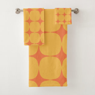 Eenvoudig Oranje patroon uit de middeleeuwen Bad Handdoek