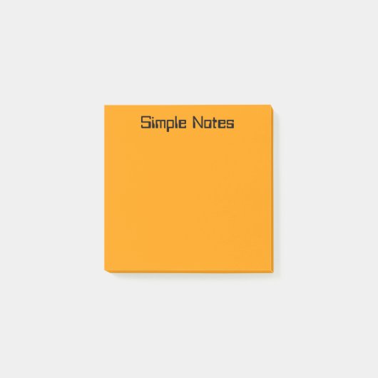 Eenvoudig Oranje Post-it® Notes (Voorkant)