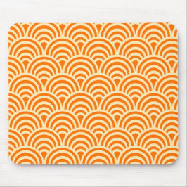 Eenvoudig Oranje Schelp Patroon Muismat