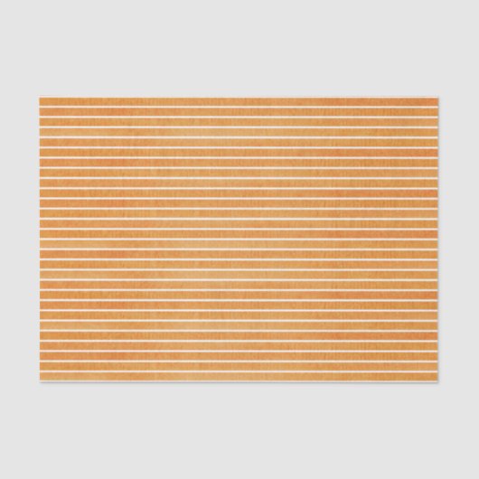 Eenvoudig Oranje strips-papier Tissuepapier (Voorkant)