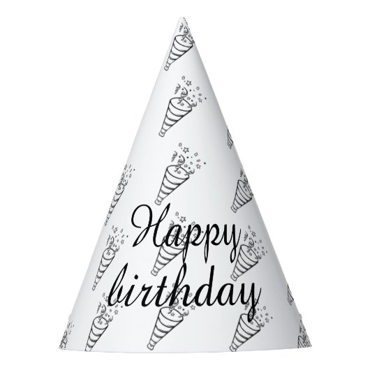 Eenvoudig overzicht partij Pet Feesthoedjes (Voorkant)