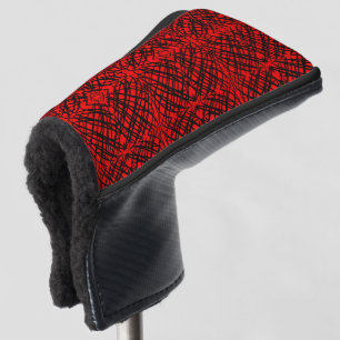 Eenvoudig overzicht Spiegelen Rood Putter Golfheadcover