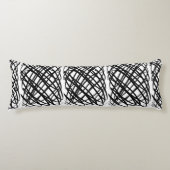 Eenvoudig overzicht | Zwart | Lichaamskussen (Voorkant)