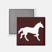 eenvoudig paard magneet (Voorkant / Achterkant)