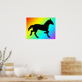 eenvoudig paard poster (Keuken)