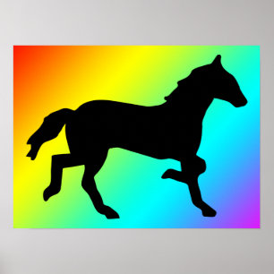 eenvoudig paard poster