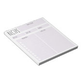 Eenvoudig Paars lavender blanco blad culinair rece Notitieblok (Schuin)