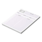Eenvoudig Paars lavender blanco blad culinair rece Notitieblok (Gedraaid)