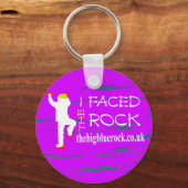 eenvoudig paars sleutelhanger (Voorkant)