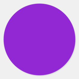 Eenvoudig Paarse, vaste kleuren Ronde Sticker