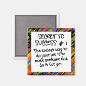 Eenvoudig pad naar succes magneet (Voorkant / Achterkant)