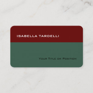 Eenvoudig papier met legant Premium Linen Visitekaartje