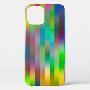 eenvoudig parallel verticaal lijnpatroon ABSTRAC iPhone 12 Hoesje