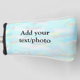 Eenvoudig pastelglitterkleurig voeg jouw tekst fot golfheadcover
