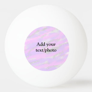 Eenvoudig pastelglitterkleurig voeg jouw tekst fot pingpongballen
