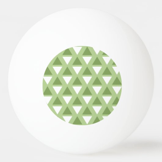 Eenvoudig pastelgroen geometrisch patroon pingpongballen (Voorkant)