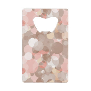 Eenvoudig patroon - cirkels kredietkaart flessenopener