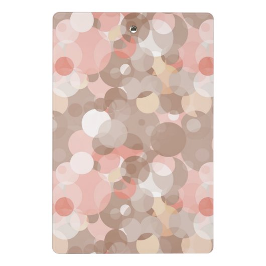 Eenvoudig patroon - cirkels mini klembord (Achterkant)