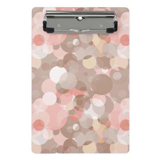 Eenvoudig patroon - cirkels mini klembord (Voorkant)