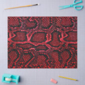 eenvoudig patroon rode slang tissuepapier (Craft)