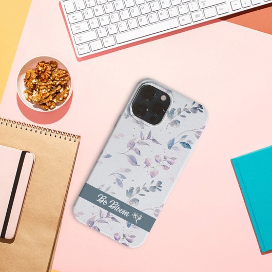 Eenvoudig patroon verlaat iPhone Case