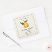 Eenvoudig  Pear Preserve Jam Jar Label (Envelop)