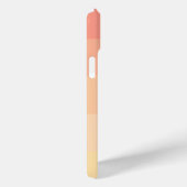 Eenvoudig perzikkleurig geel klassiek monogram Case-Mate iPhone case (Achterkant / Rechts)