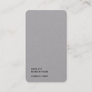 Eenvoudig 'Plain' Premium Gray Trendy Modern minim Visitekaartje