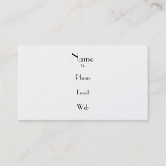 Eenvoudig Platinum-Visitekaartje Visitekaartje