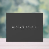 Eenvoudig platte minimalistisch elegant modern acryl bord (Neutraal)