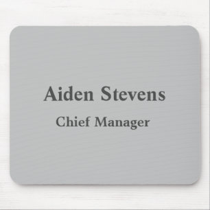 Eenvoudig platte minimalistisch klassiek muismat