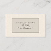 Eenvoudig platte, minimalistische, moderne tekenro visitekaartje (Achterkant)