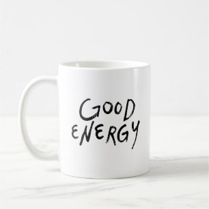 Eenvoudig Positivisme Minimalistische Goede Energi Koffiemok