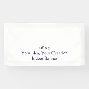 Eenvoudig Professioneel 1,6' x 3' Binnen Spandoek