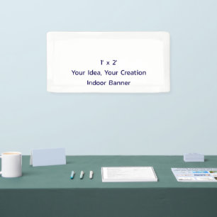 Eenvoudig Professioneel 1' x 2' Binnen Spandoek