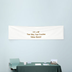 Eenvoudig Professioneel 2,5' x 10' Binnen Spandoek