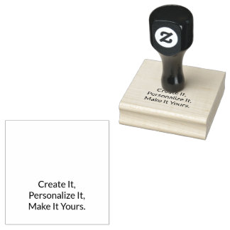 Eenvoudig professioneel 2,5" x 2,5" rubber stempel