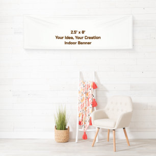 Eenvoudig Professioneel 2,5' x 8' Binnen Spandoek