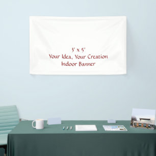 Eenvoudig Professioneel 3' x 5' Binnen Spandoek