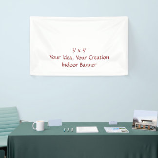 Eenvoudig Professioneel 3' x 5' Binnen Spandoek