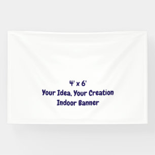 Eenvoudig Professioneel 4' x 6' Binnen Spandoek