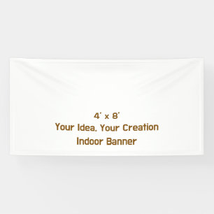 Eenvoudig professioneel 4' x 8' binnen spandoek