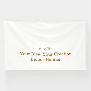 Eenvoudig professioneel 6' x 10' binnen spandoek