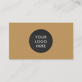 Eenvoudig Professioneel Logo QR Code Goud Bedrijf Visitekaartje