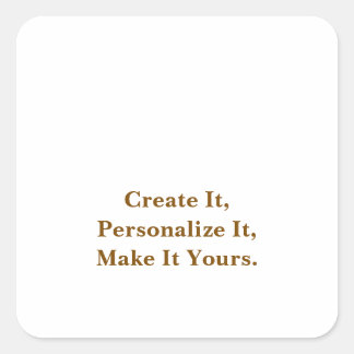 Eenvoudig Professioneel Vierkante Sticker
