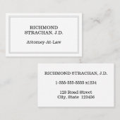 Eenvoudig, professioneel Visitekaartje (Voorkant / Achterkant)